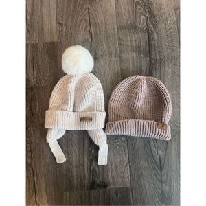 BEARPAW Baby Girls' 2-Pack Knit Hats - pink, 12 -24 months